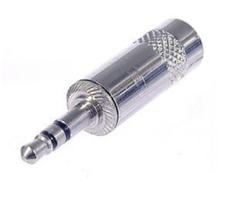 Plug P2 Stereo Nickel Cabo 4mm Nys231 Rean Plug P2 Stereo Nickel Cabo 4mm Nys231 Rean