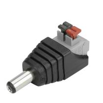 Plug P4 2,1mm Macho C/ Borne Engate Rapido Emb 10 Pçs