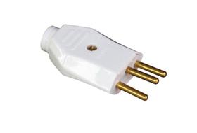 Plug Pino Macho 10A 2P+T Cinza Transmobil Plug Pino Macho 10A 2P+T Cinza Transmobil