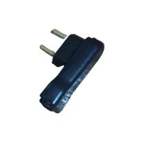 Plug Pino Macho 10a e 20a tipo Ancora Preto