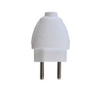 Plug Pino Macho Davena 2 Pinos 10 Amperes Branco