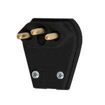 Plug Pino Maciço Macho 90 Gr 2p+t 20a Fame Preto Prensa Cabo Plug Pino Maciço Macho 90 Gr 2p+t 20a Fame Preto Prensa Cabo