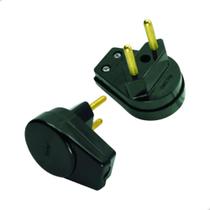 Plug Prensa Cabo Preto 2P 10A/250V OP13 1801.150 - Radial Plug Prensa Cabo Preto 2P 10A/250V OP13 1801.150 - Radial