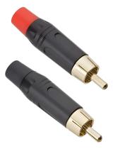 Plug Rca Audio E Video - Ponta Dourada - Profissional