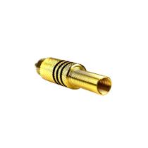 Plug rca evus c-072 macho gold com mola - pc / 10 f133 Plug rca evus c-072 macho gold com mola - pc / 10 f133