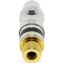 Plug Rca Femea Preto Santo Angelo