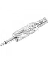 Plug Rca Jack Plastico Niquel Preto