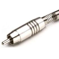 Plug RCA Macho Santo Angelo - Prata Conexão de Áudio de Qualidade