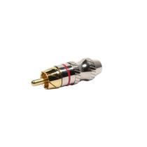Plug RCA Metal com ANEL Vermelho PGRC0025 STORM - PCT / 10