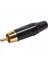 Plug RCA Metal Com Parte Inferior Preto PGRC0023 Storm - PCT / 10