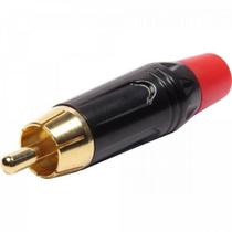 Plug RCA Metal Com Parte Inferior Vermelha PGRC0022 Storm - PCT / 10 F002