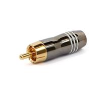 Plug RCA Profissional 6mm - Branco