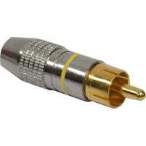 Plug RCA Profissional PGRC0014 Amarelo STORM