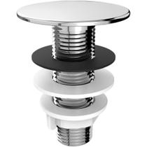 Plug Redondo Blukit 1/2 Cromado Bidê Lavatório Vedação Rosca Metálica Instalação Banheiro Acabamento Plug Redondo Blukit 1/2 Cromado Bidê Lavatório Vedação Rosca Metálica Instalação Banheiro Acabamento