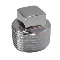 Plug Rosca Macho 3/4 Cromado