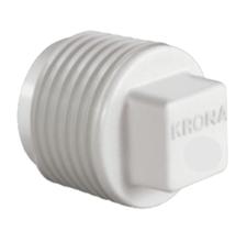 Plug Roscavel PVC Branca 1 Krona UN 0295 Plug Roscavel PVC Branca 1 Krona UN 0295