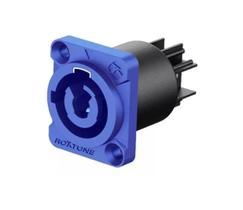 Plug roxtone powercon painel azul rac3mpi