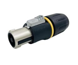 Plug roxtone speakon linha rs4fp-hd-yl preto heavy duty revestido metal