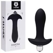 Plug Silicone com Vibrador 10 x 3,1 cm