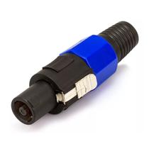 Plug Speakon Macho Conector Com Trava 4 Pinos ul E Preto Plug Speakon Macho Conector Com Trava 4 Pinos ul E Preto