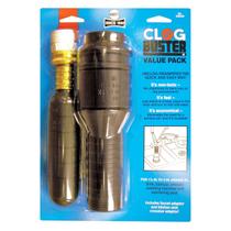 Plug Stopper Harvey Clogbuster 1,5"-3" alimentado por mangueira