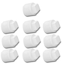 Plug Tampão 1/2 Polegada Roscável Em Pvc Branco 10 Un
