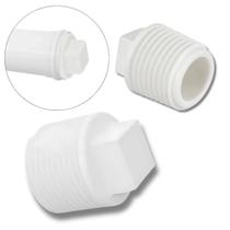 Plug Tampão 3/4 Pol Tampa Roscável Em Pvc Branco