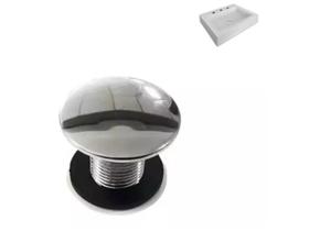 Plug Tampão Para Furos De Lavatório / Bidê Ou Pia Metal Crom 10142