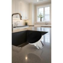 Plug Tapa Furo Pia Lavatório Bidê Latão Preto 1/2