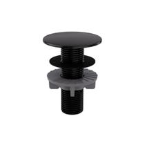 Plug Tapa Furo Preto Acabamento Redondo Torneira Balcão Parede Bidê Blukit 50mm