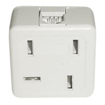 Plug Telef.femea C/JACK Lateral Marfim Tomada