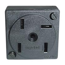 Plug Telef.femea Padrao Preta Tomada