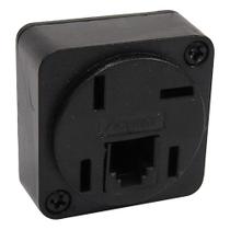 Plug Telef.tomada Modular 2vias Pto - PC / 10 Plug Telef.tomada Modular 2vias Pto - PC / 10