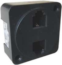 Plug Telefone Tomada Modular Idc Extensao Preto