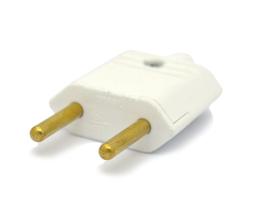 Plug Tomada Desmontável A/C Branco 2P 10A/250V - PLD1-2 - Margirius
