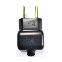 Plug Tomada Pino Macho 10a Anti Chama 250v Ilumi Preto