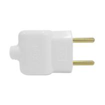 Plug Tomada Pino Prensa Cabo 2P Branco 20A 250V