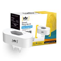 Plug Tomada Smart Wifi Bivolt Branco 16a VTV113 Compatível com Alexa e Google Home Vtv