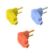 Plug Triangular Colorido Macho 10A/250V 1501.107 - Radial