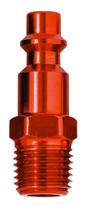 Plug Tru-Flate 12-224R com design 1/4 I/M x 1/4 MNPT vermelho (pacote com 10)