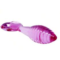 Plug Vidro Rosa Coração