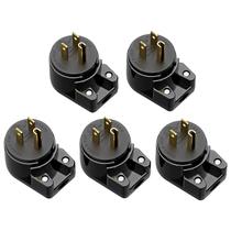Plug WINXUS NEMA 5-15P 15A 125V de 3 pinos, 90, pacote com 5 Plug WINXUS NEMA 5-15P 15A 125V de 3 pinos, 90, pacote com 5