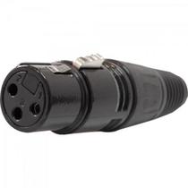 Plug XLR Canon Fêmea JCCN0013 Preto Storm - PCT / 10 Plug XLR Canon Fêmea JCCN0013 Preto Storm - PCT / 10
