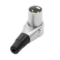 Plug Xlr Canon Macho 90 L C/ Pino Banhado A Ouro HJH Oferta