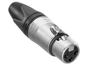 Plug Xlr Femea Cannon Mxt Metal C30Fn-3