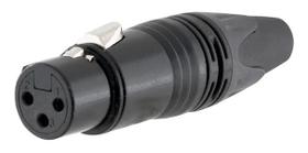 Plug Xlr Fêmea Mxt 64.1.565 Preto Profissional C30fn3b