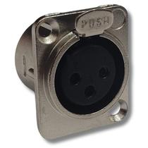 Plug Xlr Fêmea Painel 3 Pinos Gold Metal Abs Hx092 Hjh Plug Xlr Fêmea Painel 3 Pinos Gold Metal Abs Hx092 Hjh