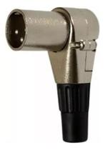 Plug Xlr Macho 90g Metal Profissional Níquel Mxt