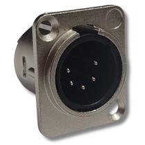 Plug Xlr Macho Painel 5 Pinos Metal Abs Hx093 Hjh