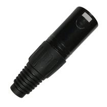 Plug Xlr Macho Profissional Preto Dreamer